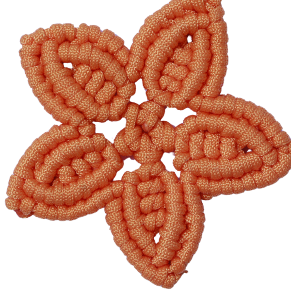 Star Tea Coaster Orange (फूलतारा)