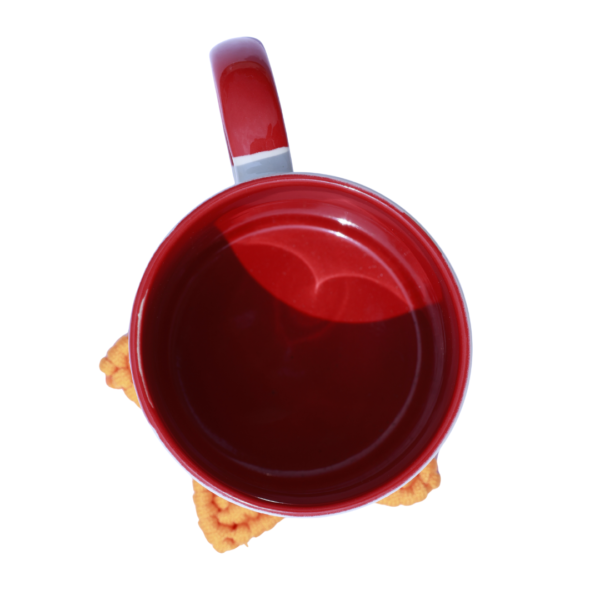 Star Tea Coaster Orange (फूलतारा)